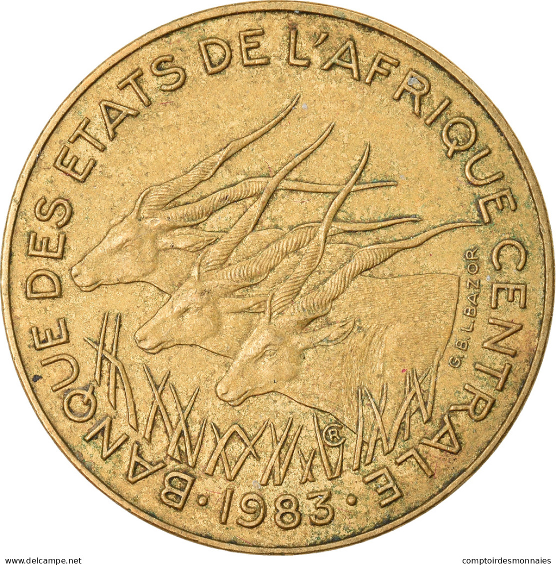 Monnaie, États De L'Afrique Centrale, 5 Francs, 1983, Paris, TTB - Repubblica Centroafricana