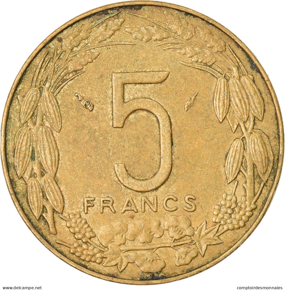 Monnaie, États De L'Afrique Centrale, 5 Francs, 1983, Paris, TTB - Repubblica Centroafricana