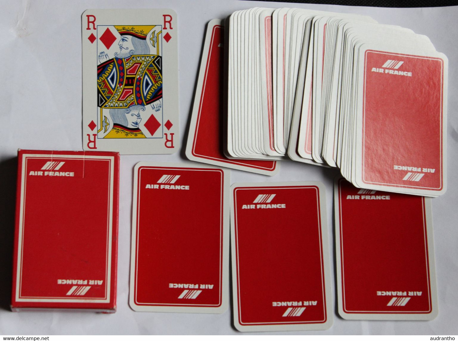 Jeu De 54 Cartes Publicitaires AIR FRANCE Aviation Commerciale Avion Années 70-80 - Cartas