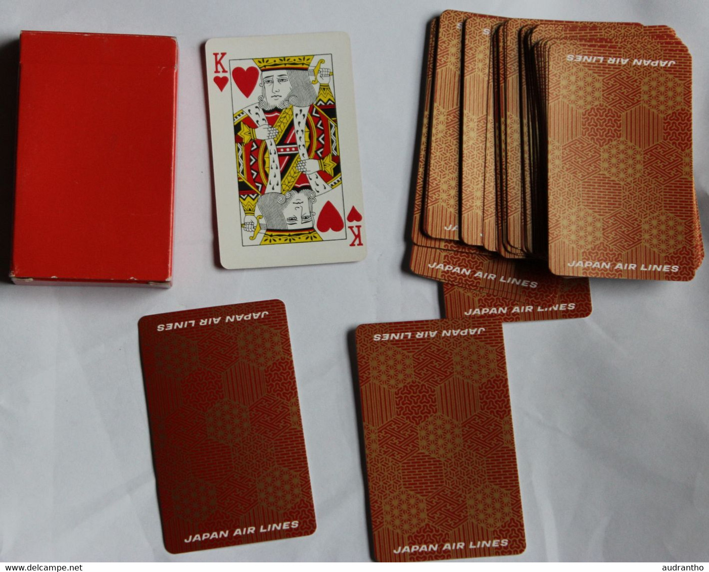 Rare Jeu De 54 Cartes Publicitaire Japan Airlines Air Lines JAP Aviation Commerciale Avion Playing Cards - Cartas