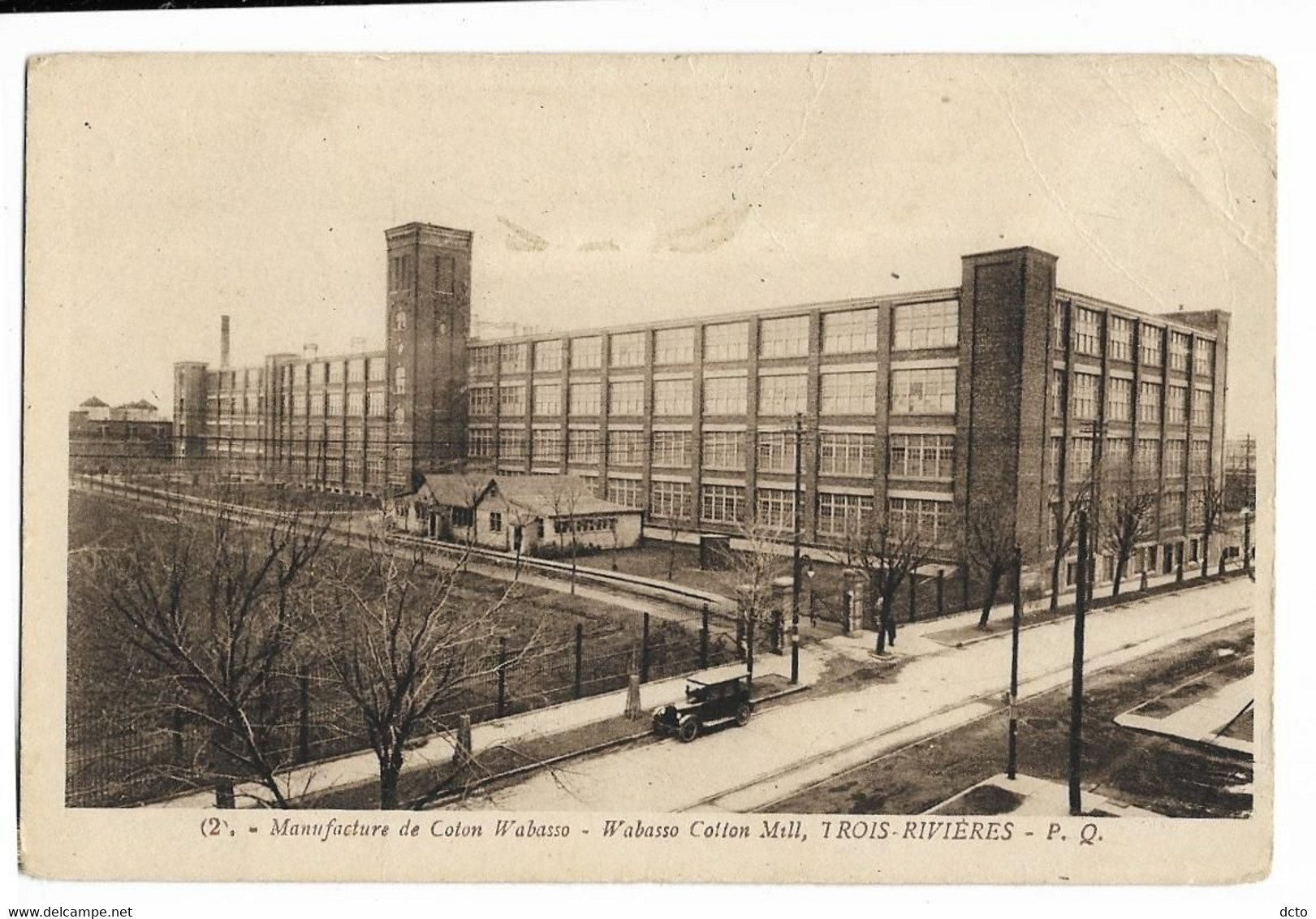 TROIS-RIVIERES - P.Q Manufacture De Coton Wabasso - . (voyagé En 1962) Ed. Heroux - Trois-Rivières