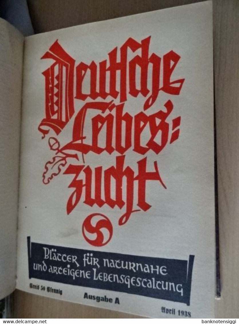 Monatszeitschrift "Deutshe Leibeszucht" Als Buch Gebunden. Januar -Dezember 1938 - Sports