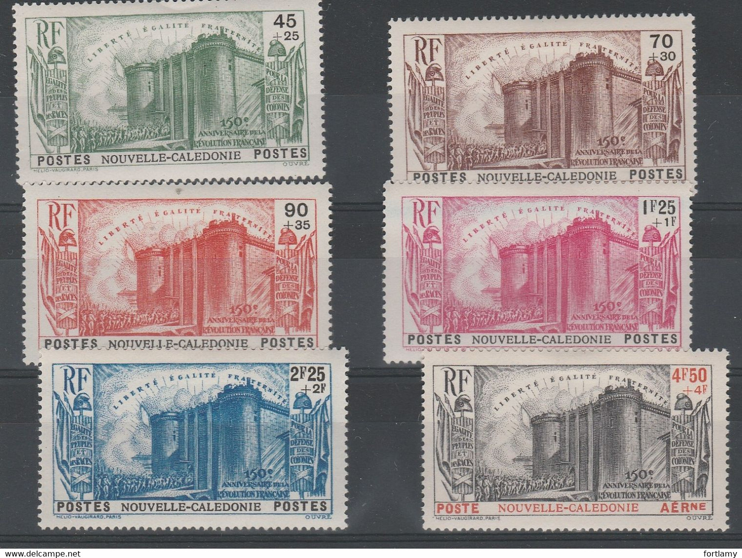 LOT 327 NOUVELLE CALEDONIE PA  N° 175-176-177-178-179 + PA N° 35 * - Autres & Non Classés