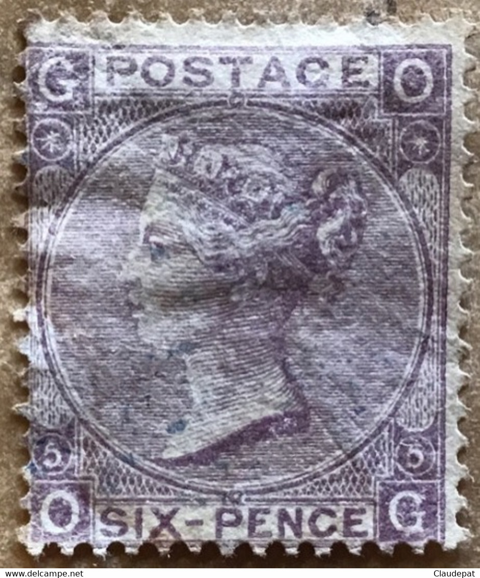 Grande Bretagne 1865, N°29, 6d., Violet, Planche 5, Dentelé, Neuf Charnière - Ongebruikt