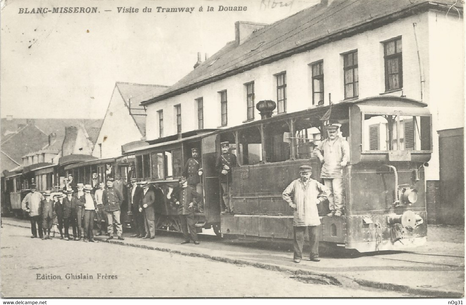 59 - BLANC-MISSERON - Visite Du Tramway à La Douane - (Édition Ghislain Frère) - Altri & Non Classificati