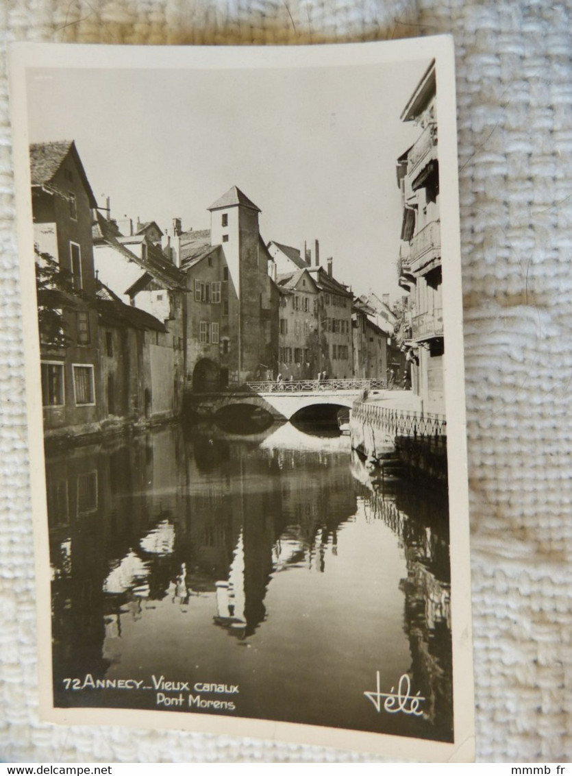 Eb3 - 3 CP D'ANNECY - La Plage - Vieux Canaux Et Pont Morens - Le Lac Et Le Téléphérique - Annecy