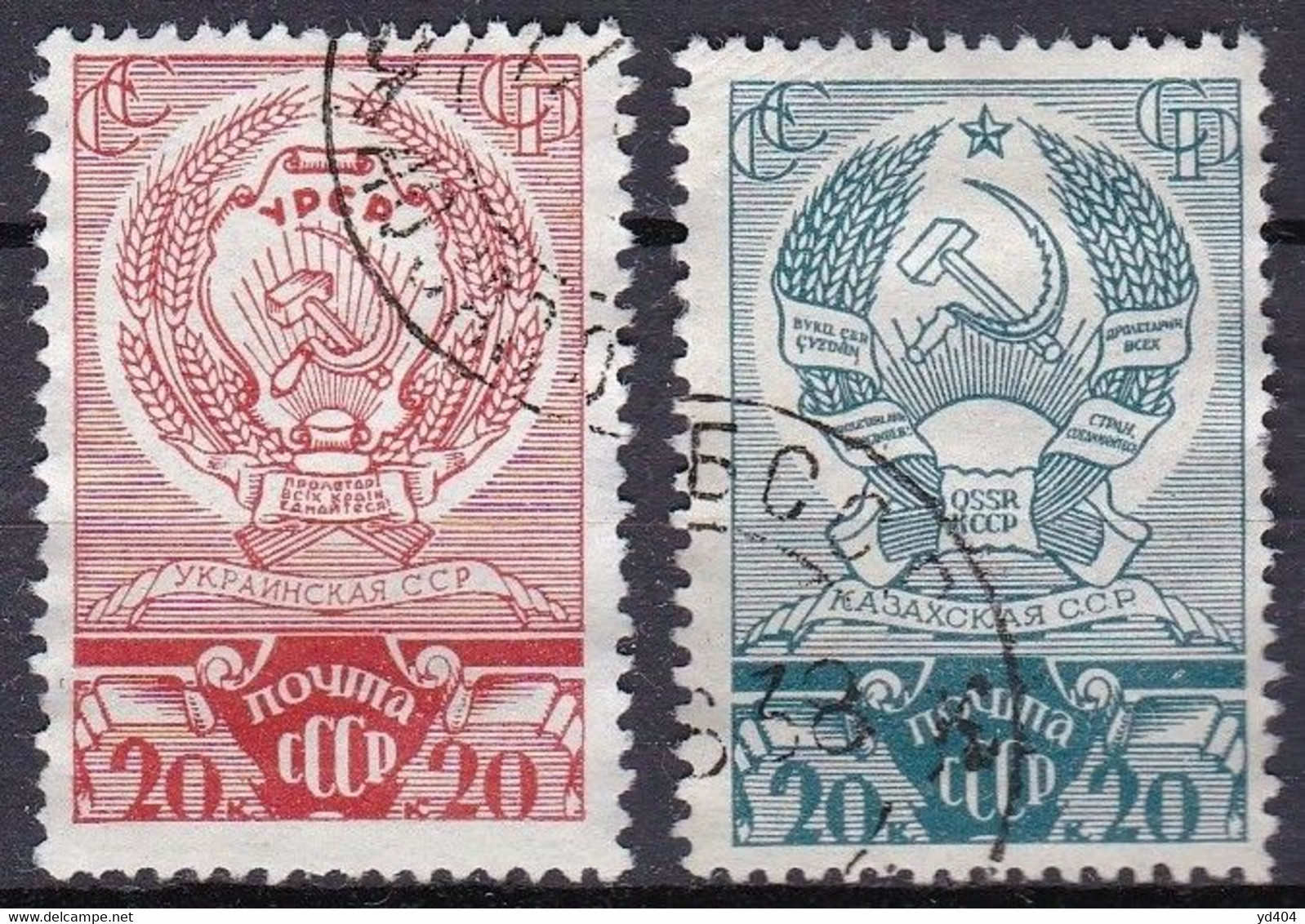 RU031 – USSR – 1938 – NEW CONSTITUTION – MI # 603-606 USED 6,60 € - Gebraucht