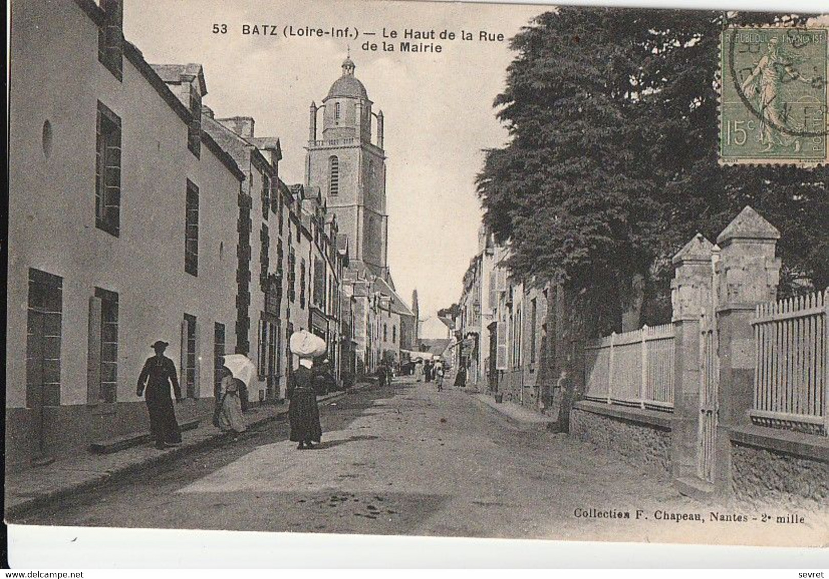 BATZ. - Le Haut De La Rue De La Mairie - Batz-sur-Mer (Bourg De B.)