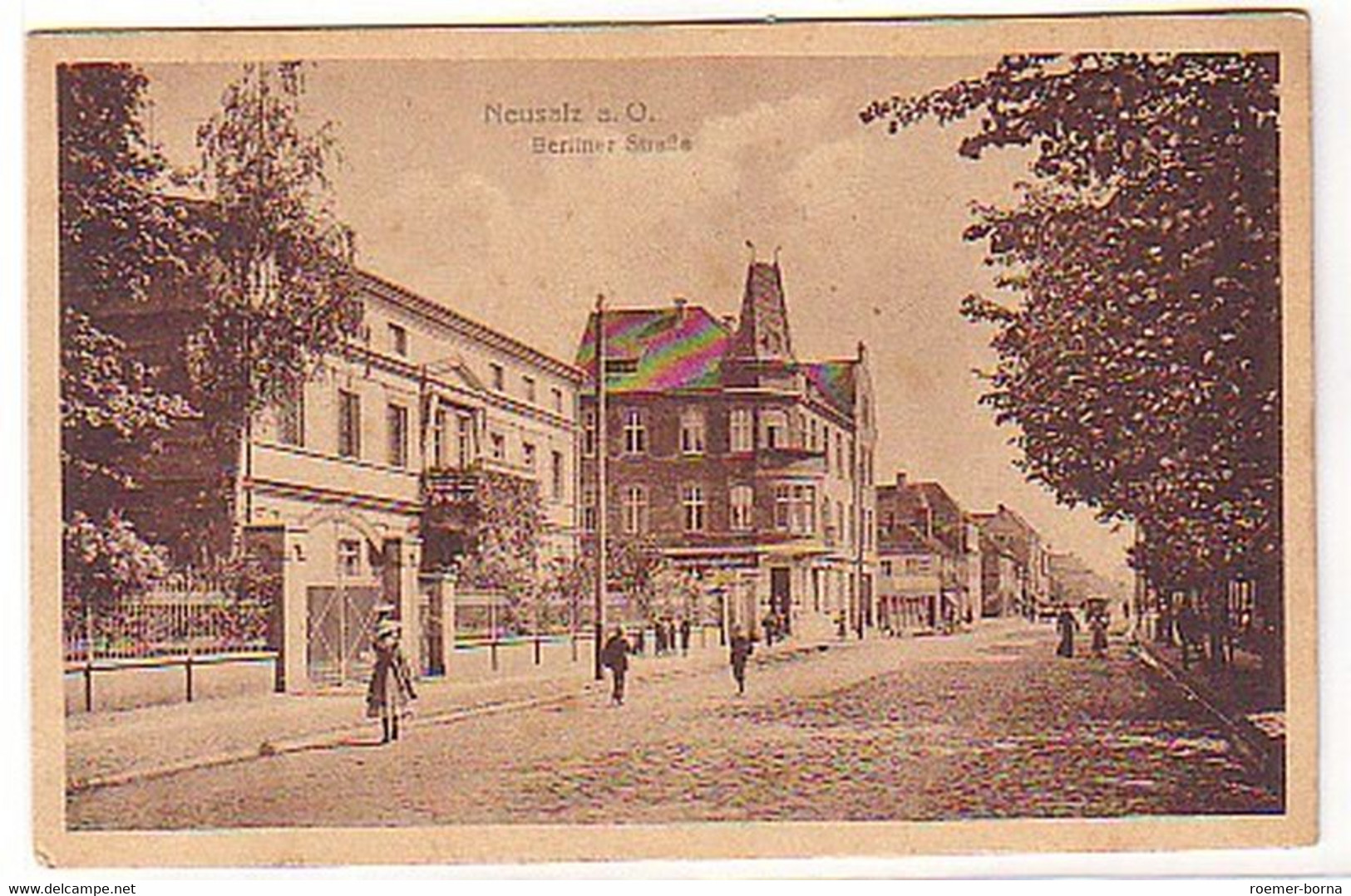 18518 Ak Neusalz An Der Oder Berlinerstrasse Um 1910 - Sin Clasificación