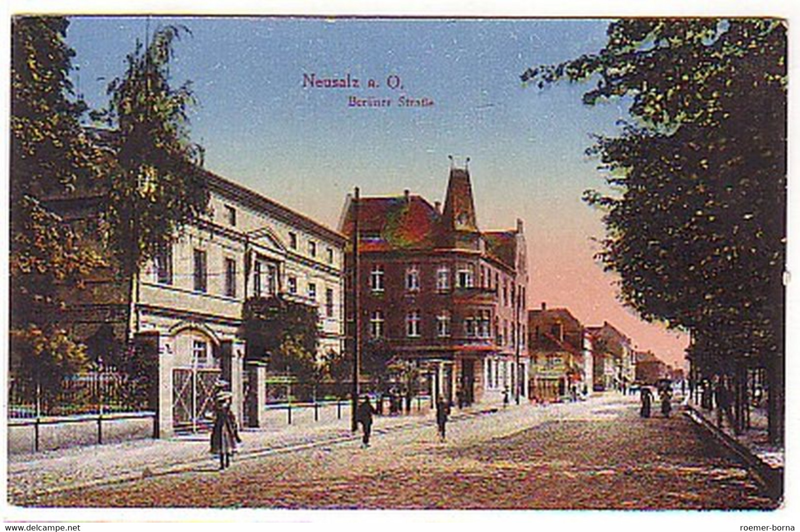19124 Ak Neusalz An Der Oder Berlinerstrasse Um 1910 - Unclassified