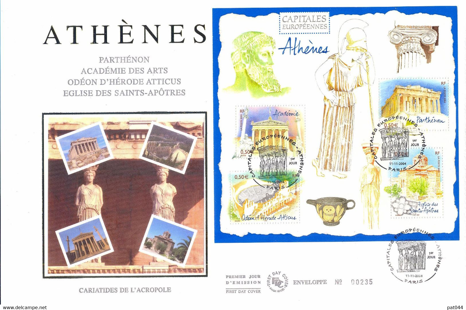Enveloppe 1er Jour Athènes, 2004 (BF 78) - 2000-2009