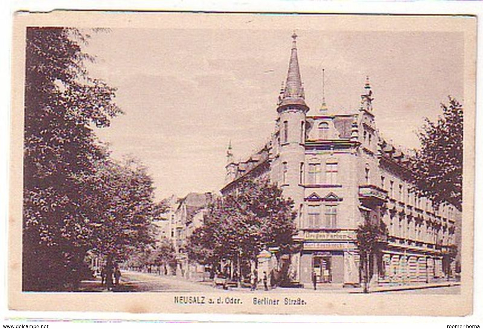 19184 Ak Neusalz An Der Oder Berliner Strasse Um 1910 - Ohne Zuordnung