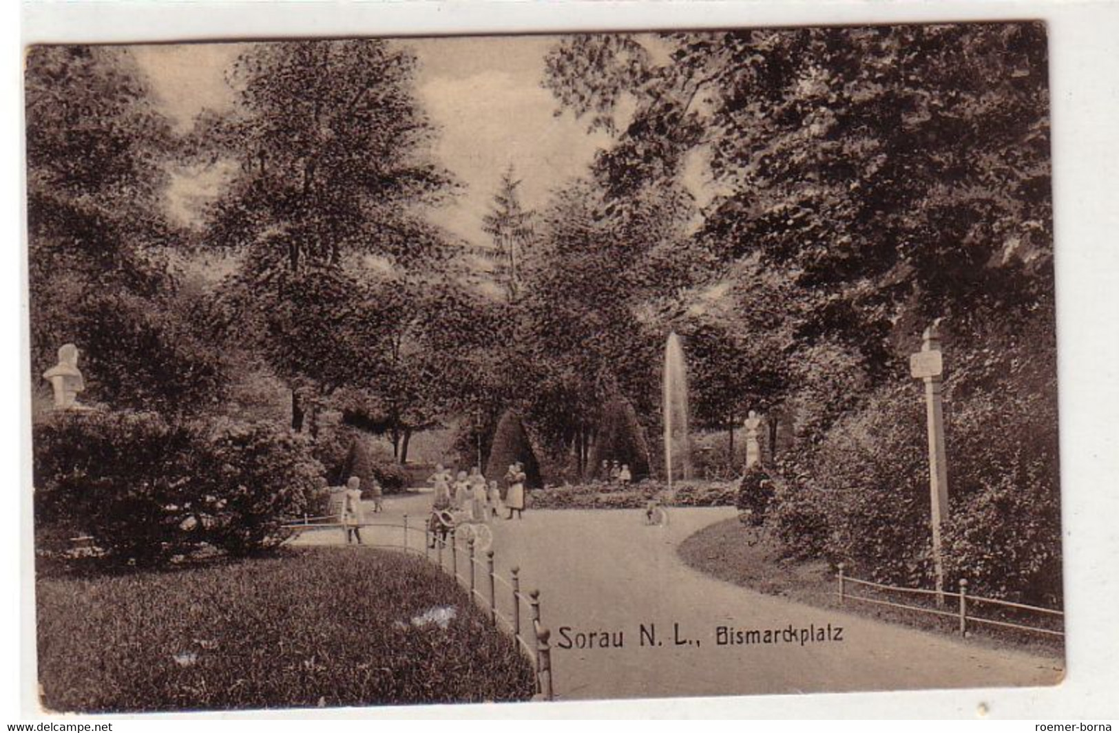 21688 Ak Sorau Niederlausitz Bismarckplatz 1913 - Unclassified