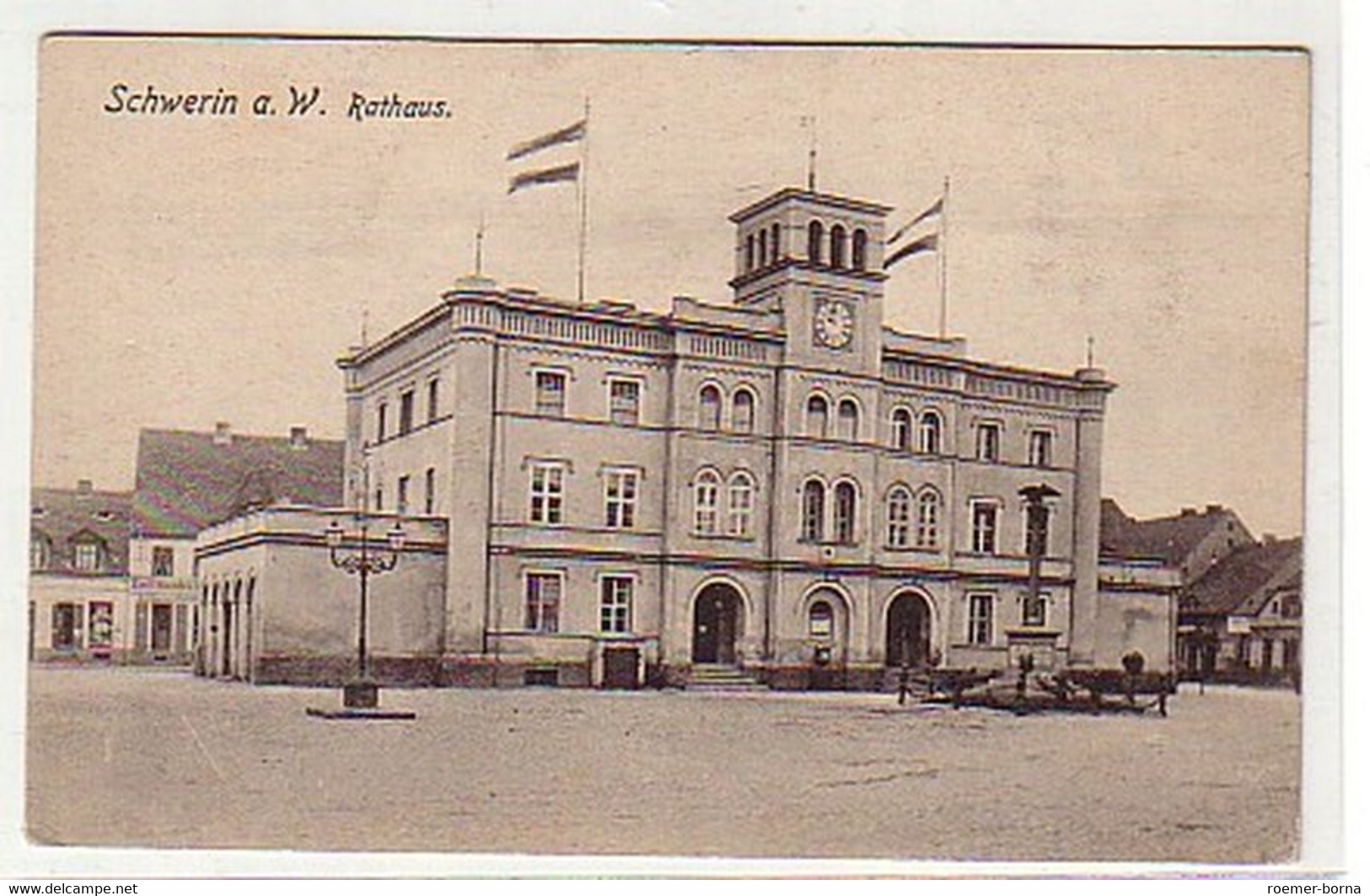 21709 Ak Schwerin An Der Warthe Rathaus Um 1920 - Unclassified