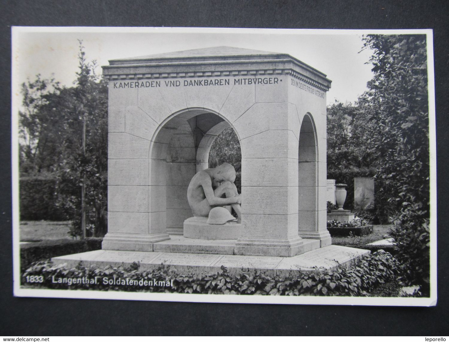 AK LANGENTHAL Soldatendenkmal Ca.1930 ///   D*47994 - Langenthal