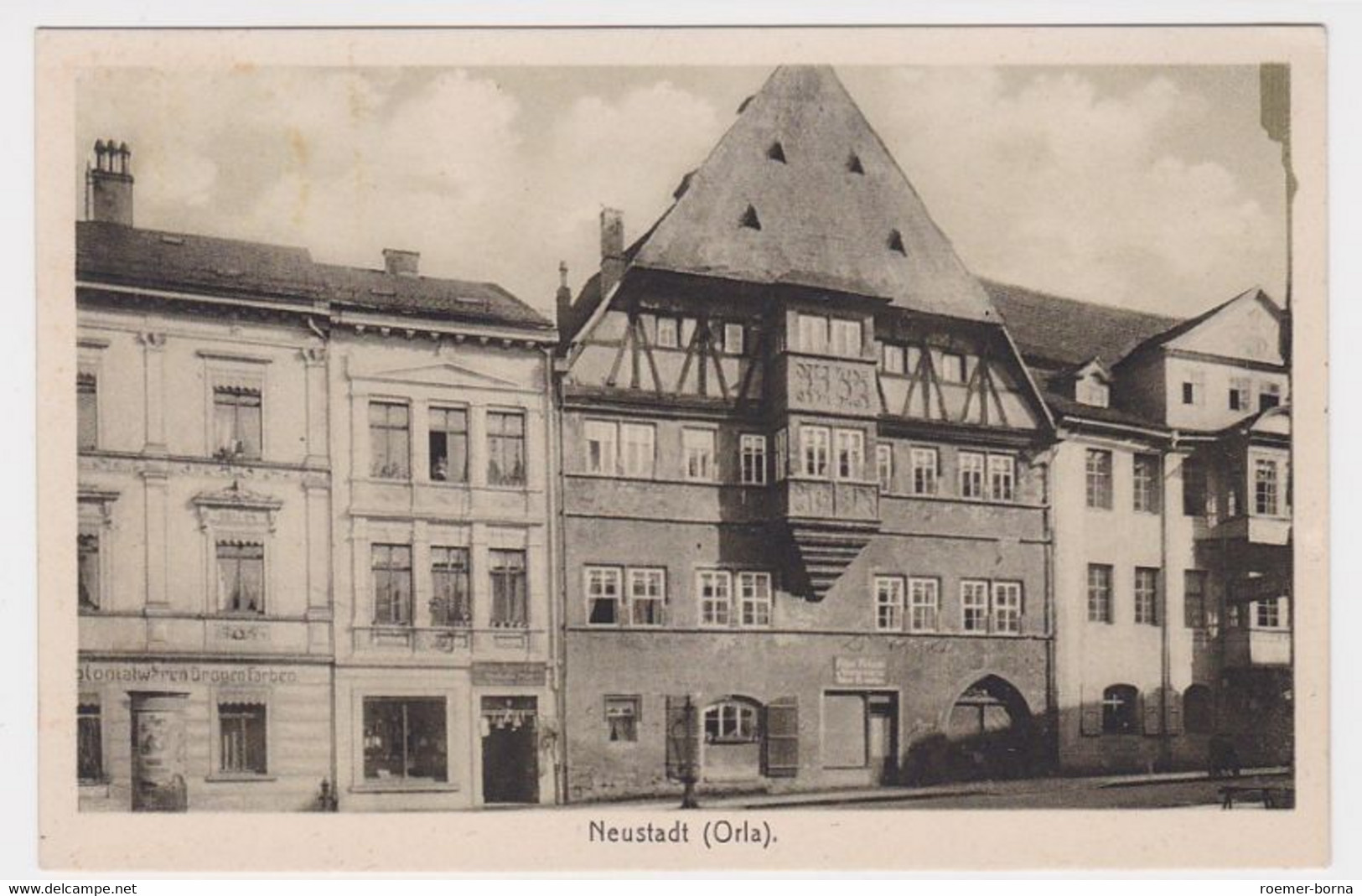 58478 Ak Neustadt Orla Kolonialwarengeschäft Um 1930 - Neustadt / Orla