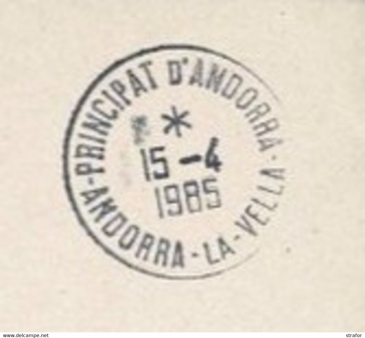 ANDORRA LA VELLA - 1985 - Document Du Receveur Des Postes Françaises - Lettres & Documents