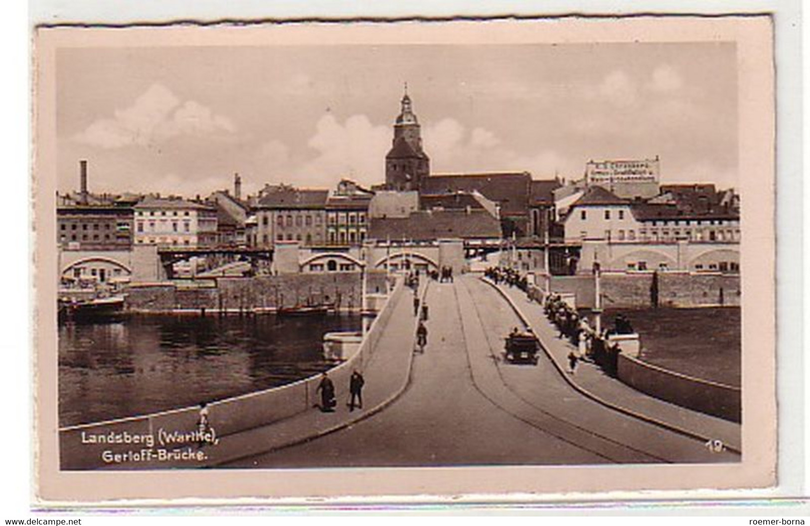 25977 Ak Landsberg (Warthe) Gerloff Brücke 1941 - Ohne Zuordnung