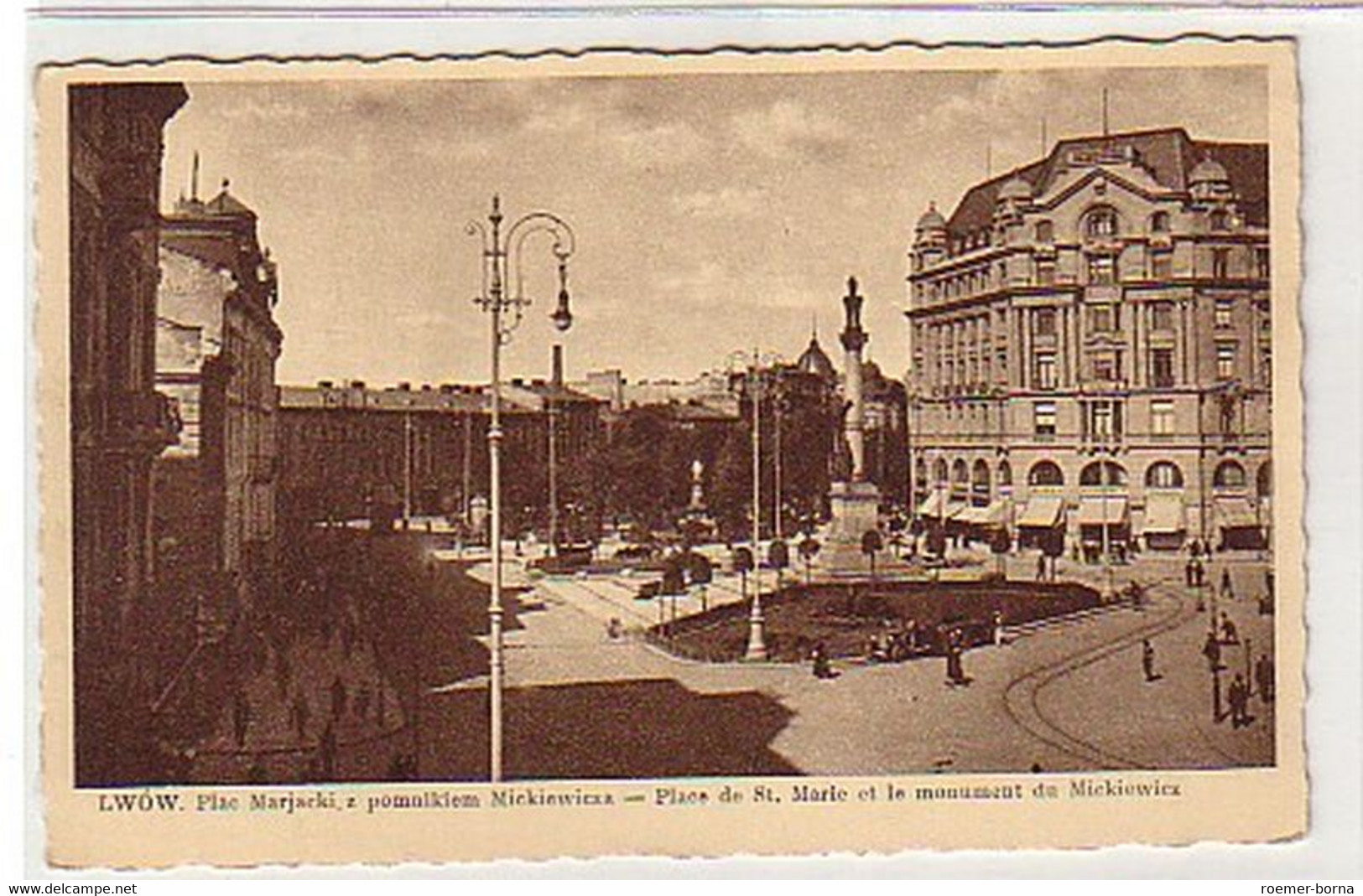 27787 Ak Lemberg Platz St. Marie U. Monument Um 1915 - Zonder Classificatie