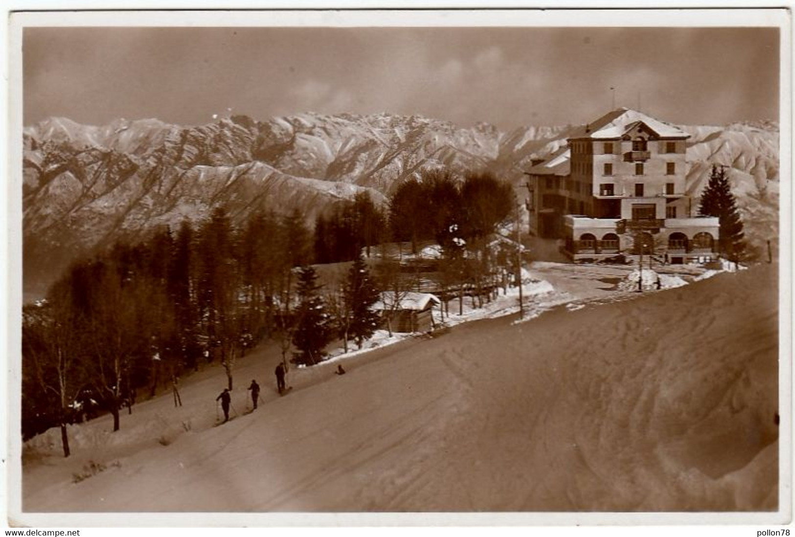 LAGO MAGGIORE - MOTTARONE - VEDUTA DEL MONTE ROSA - VERBANIA - 1933 - Vedi Retro - Formato Piccolo - Verbania