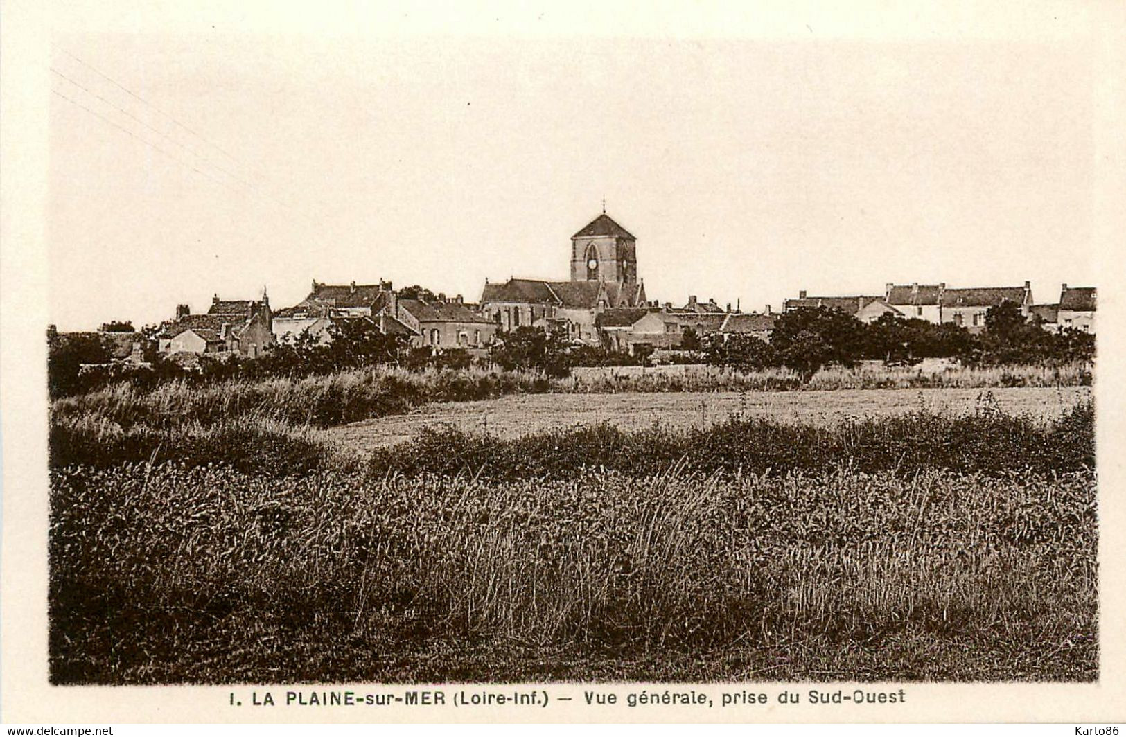 La Plaine Sur Mer * Vue Générale Prise Du Sud Ouest - La-Plaine-sur-Mer