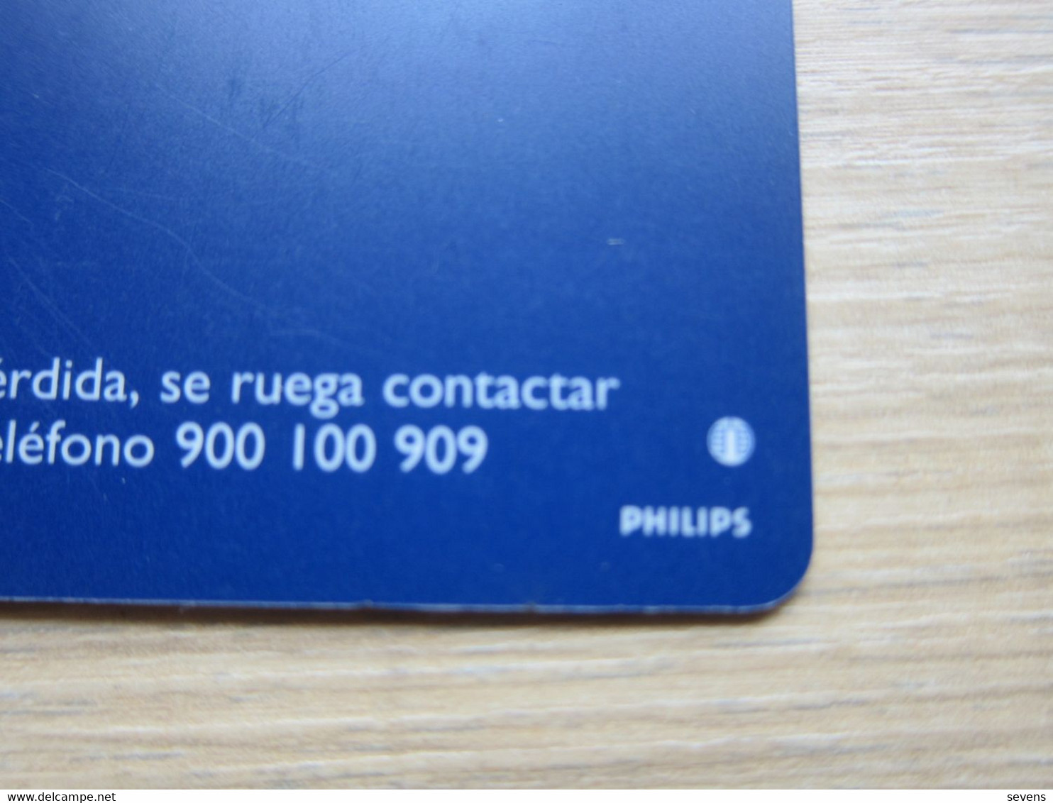 MoviStar Map Of West Europe,fixed Chip,backside With Philips And Moreno Double Logo - Telefonica