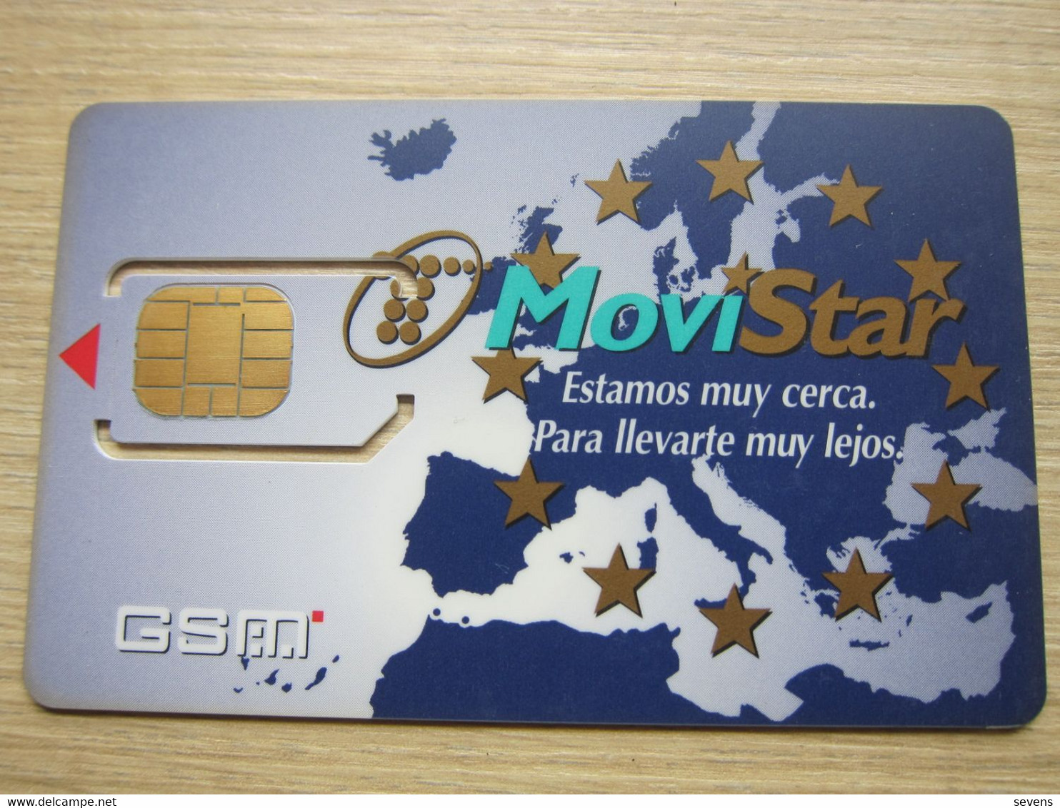 MoviStar Map Of West Europe,fixed Chip,different Frame(backside With Philips And Moreno Double Logos) - Telefonica