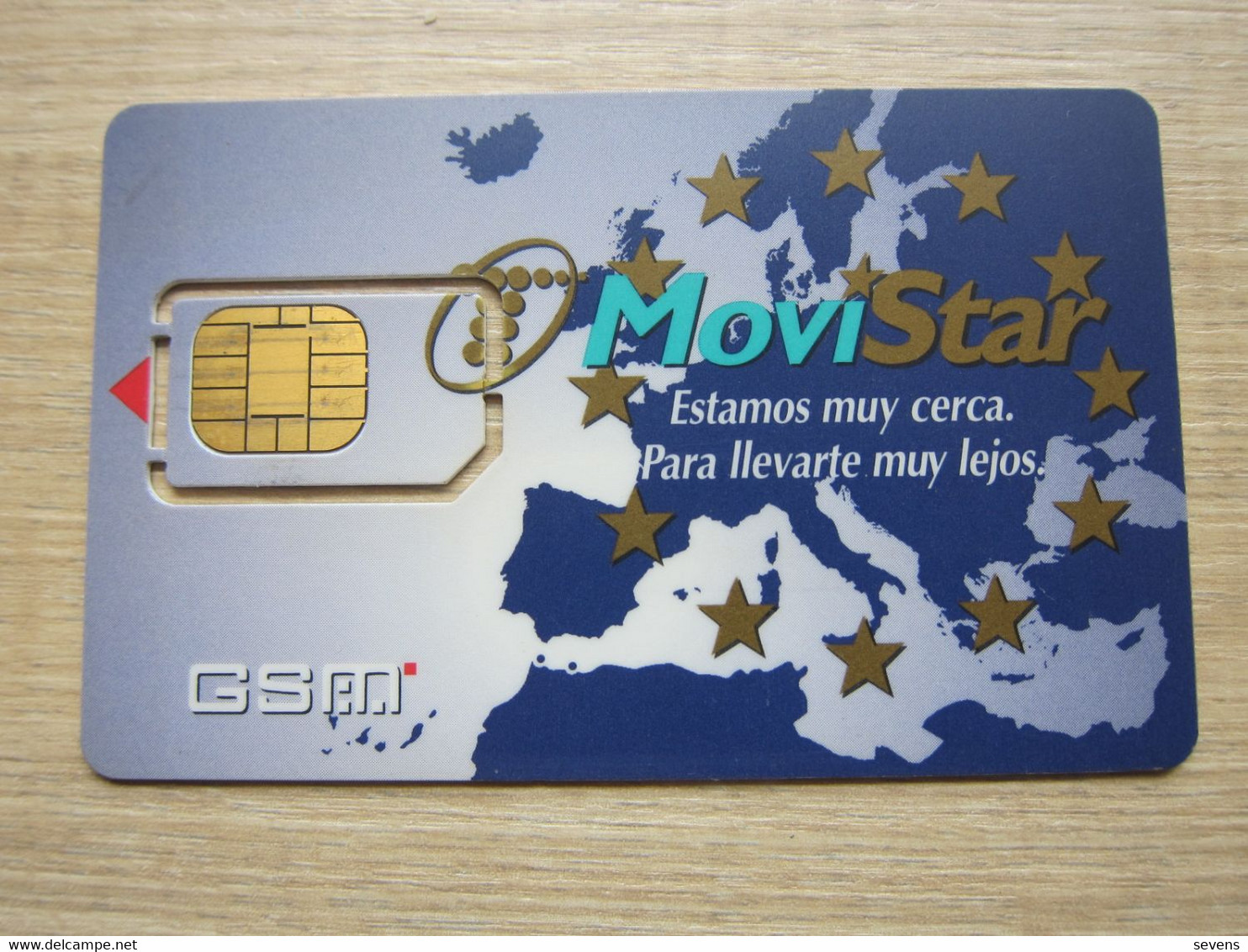 MoviStar Map Of West Europe,fixed Chip,different Frame(backside With Philips And Moreno Double Logos) - Telefonica