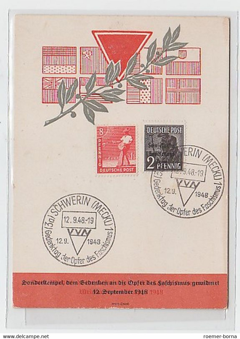 30705 Karte Gedengtag Der Opfer Des Faschismus 1948 - Non Classés