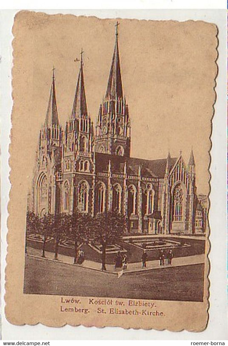 31086 Ak Lemberg St. Elisabeth-Kirche Um 1915 - Zonder Classificatie