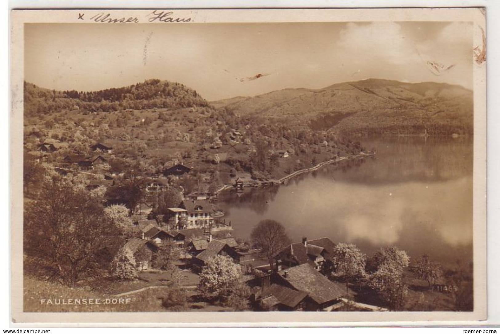 32018 Foto Ak Faulenseedorf Schweiz Totalansicht 1924 - Seedorf