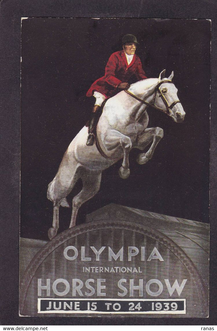 CPA Cheval Carte Photo Rodéo Circulé Olympia Horse Angleterre Londres - Chevaux