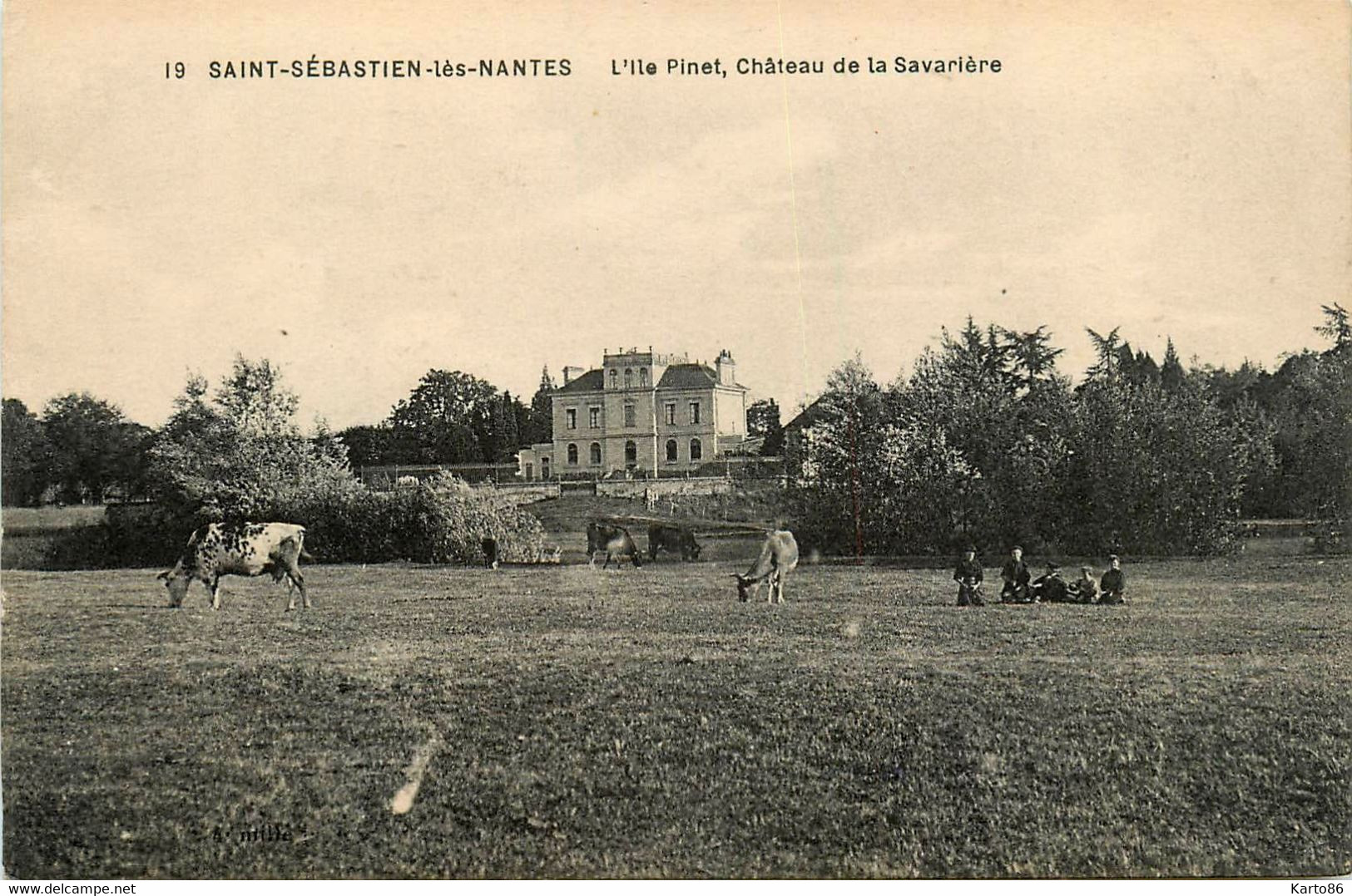 St Sébastien Lès Nantes * L'ile Pinet * Château De La Savarière - Saint-Sébastien-sur-Loire