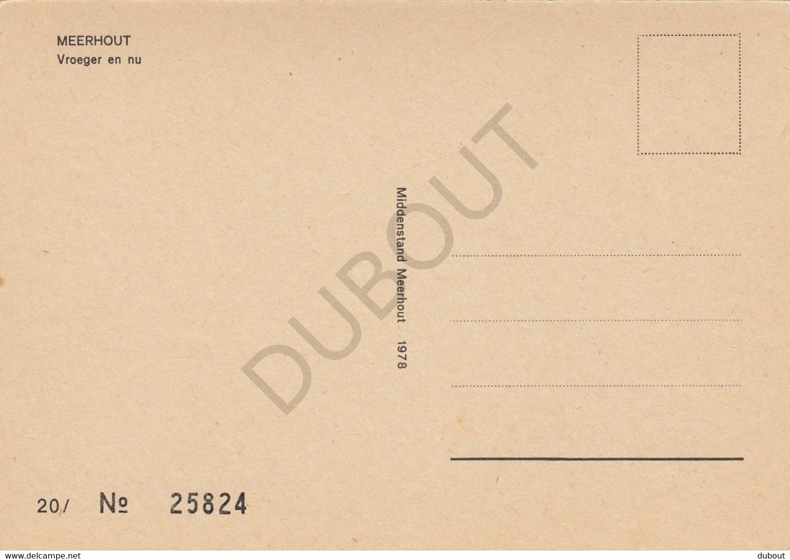 Postkaart - Carte Postale MEERHOUT - Watermolen - Repro! Genummerd (C234) - Meerhout