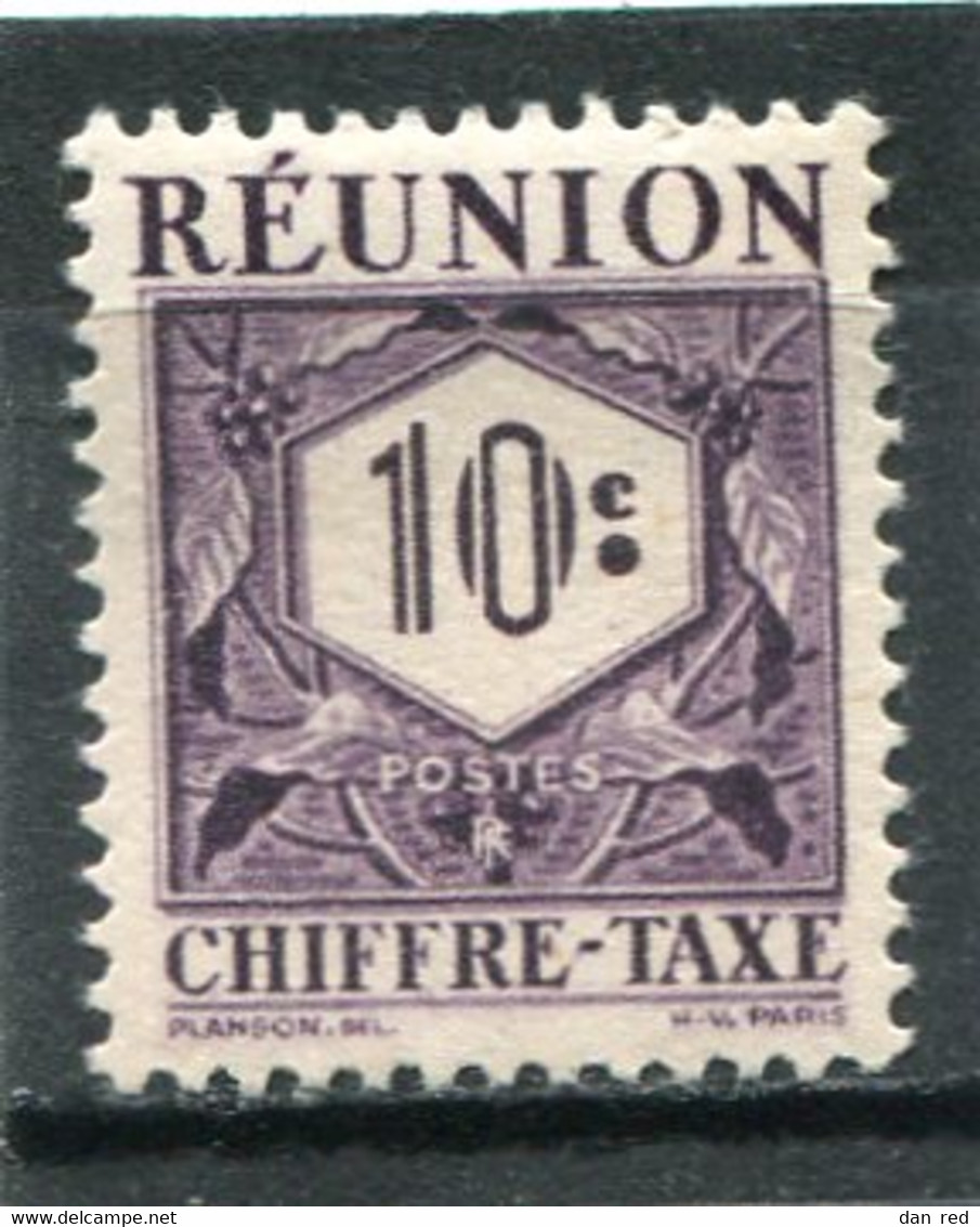 REUNION  N°  26 *  (Y&T)  (Taxe)  (Charnière) - Timbres-taxe