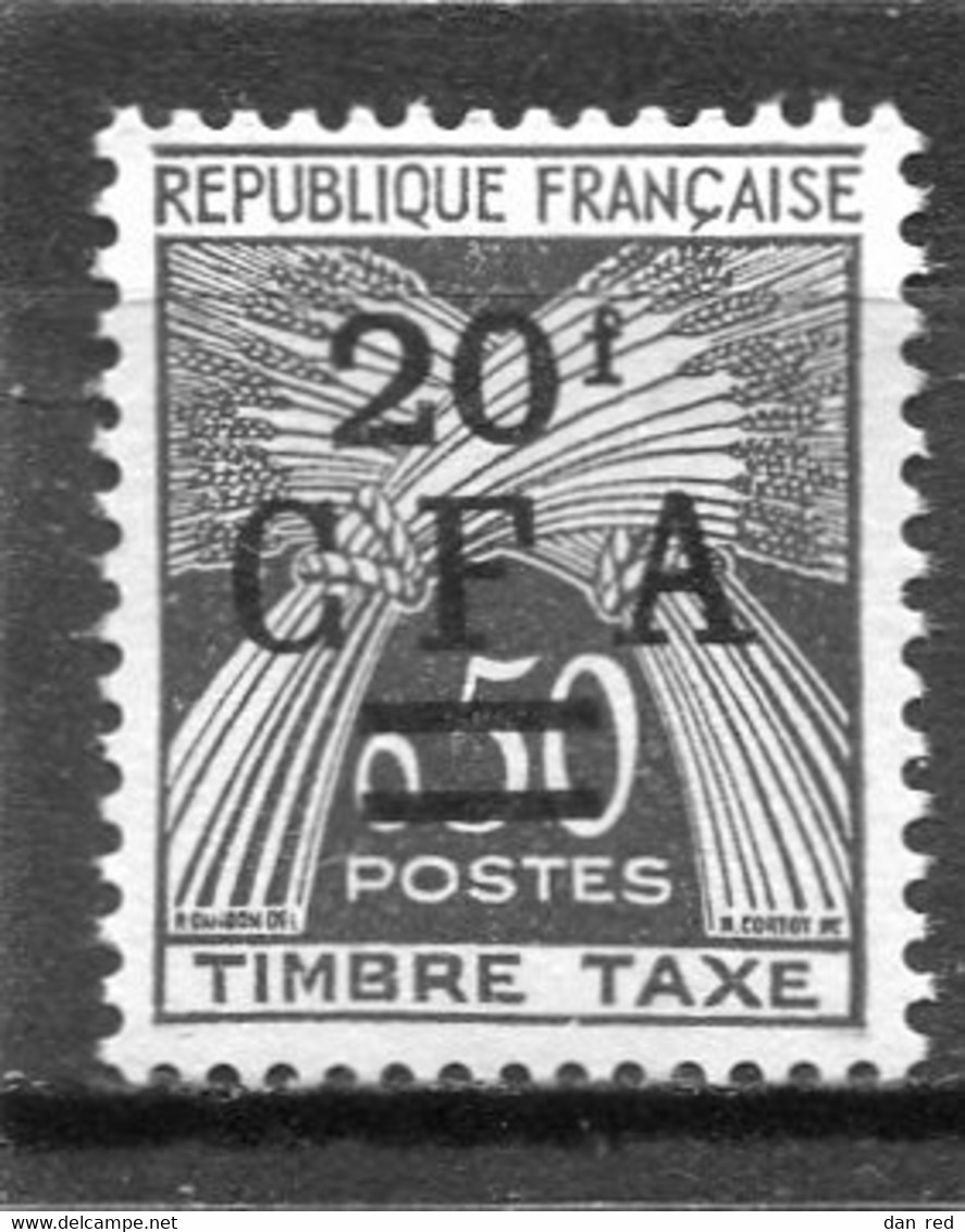 REUNION  N°  47 *  (Y&T)  (Taxe)  (Charnière) - Timbres-taxe