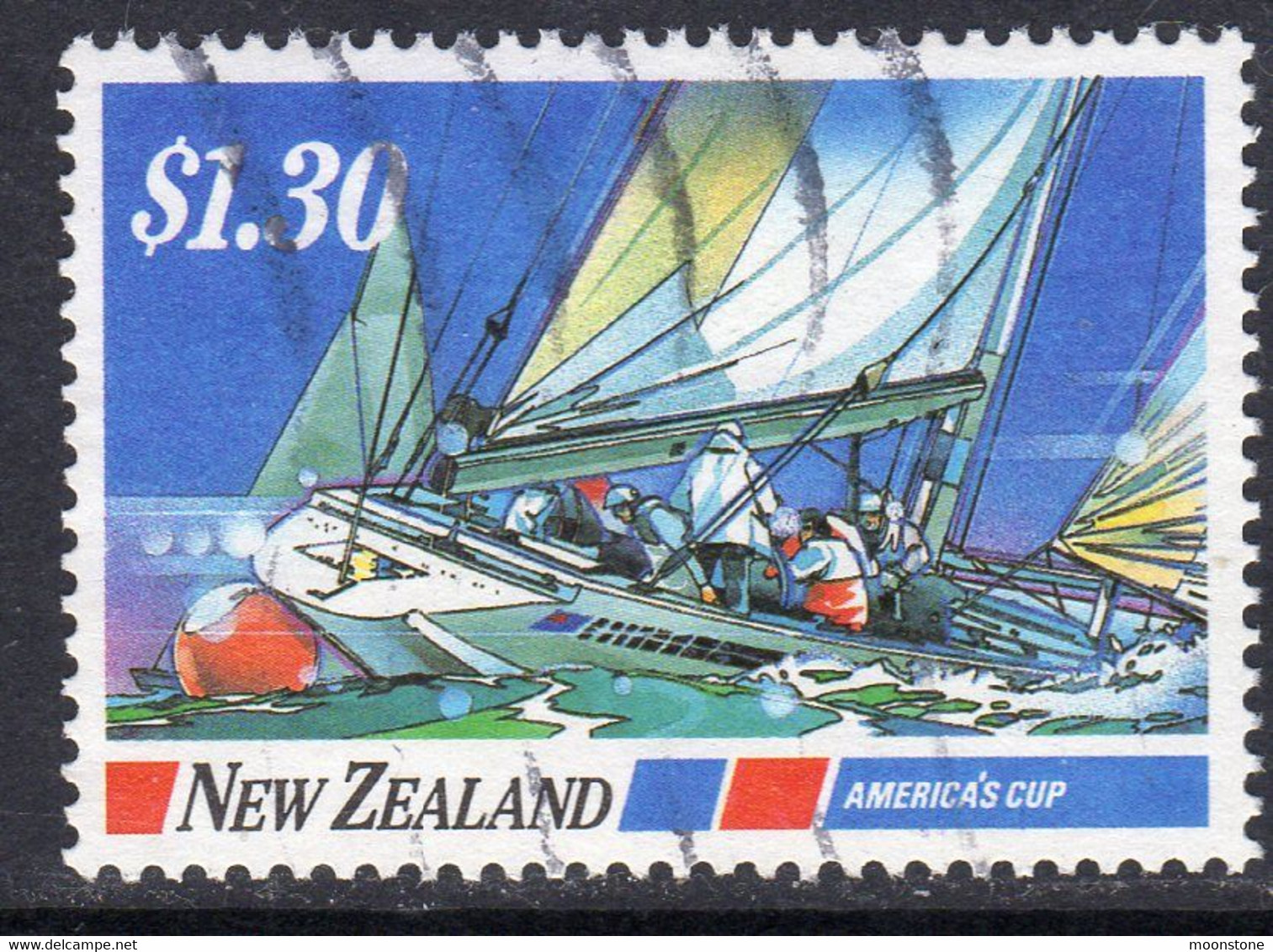 New Zealand 1987 Yachting $1.80 Value, Used, SG 1420 - Oblitérés