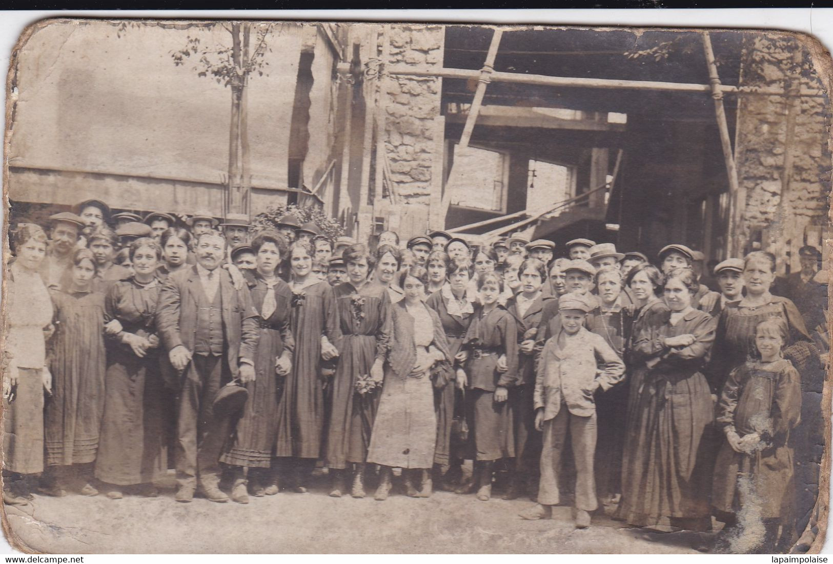 Carte Photo Ardèche  Rochemaure  Sortie D'usine Ouvriers Et Ouvrières ? Ref 2688 B - Rochemaure