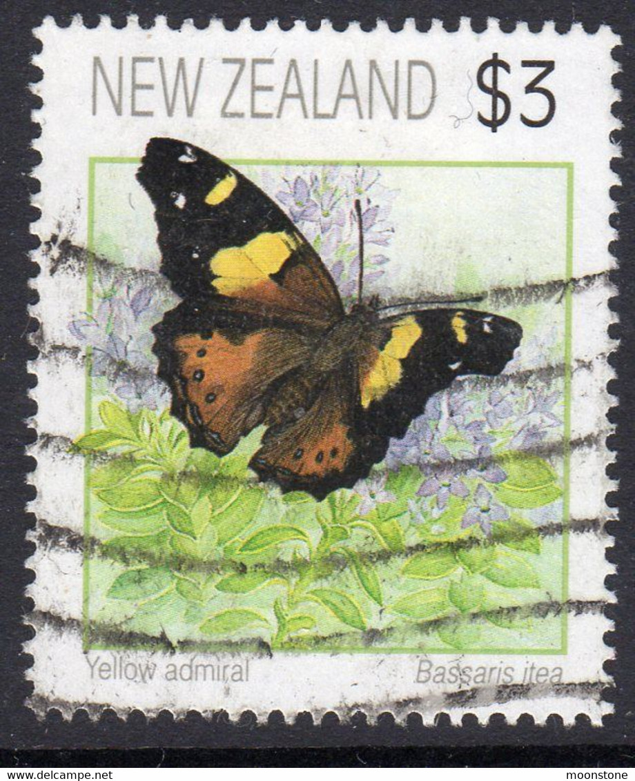 New Zealand 1991 Butterflies $3.00 Value, Used, SG 1642 - Used Stamps