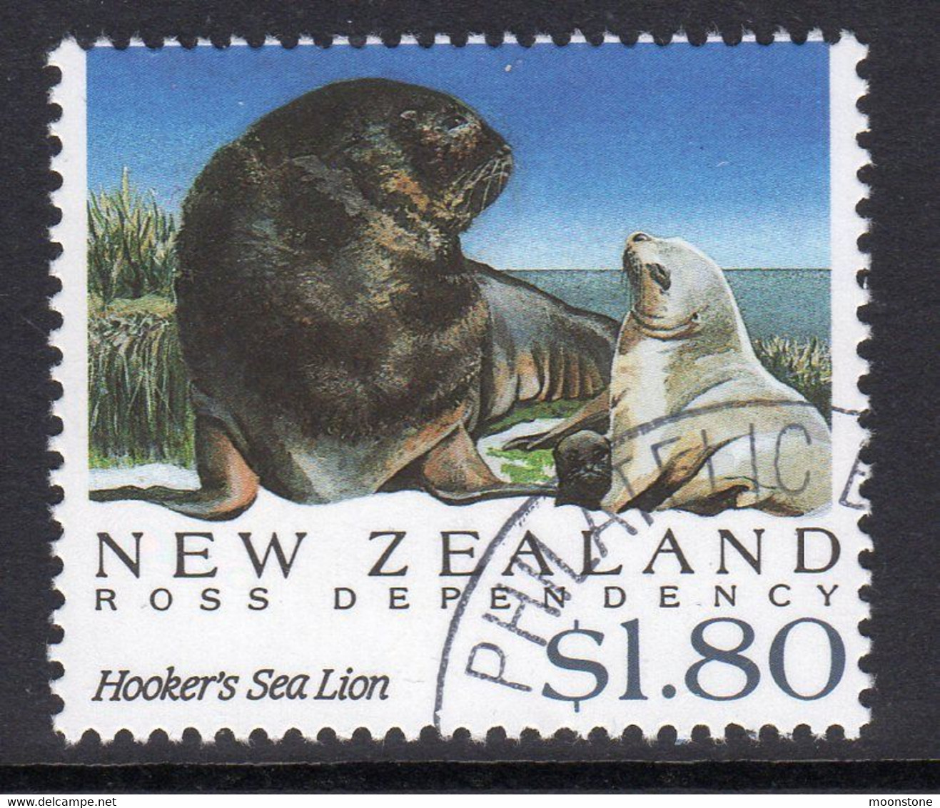 New Zealand 1992 Antarctic Seals $1.80 Value, Used, SG 1669 - Gebraucht