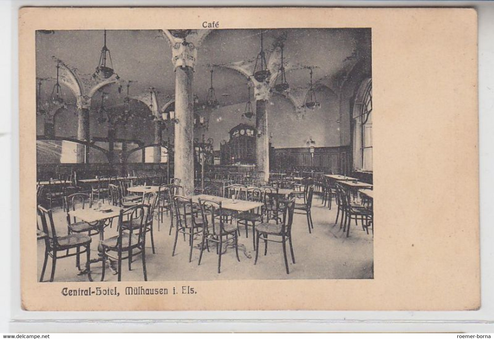 39053 Ak Mülhausen Im Elsass Central Hotel 1911 - Elsass