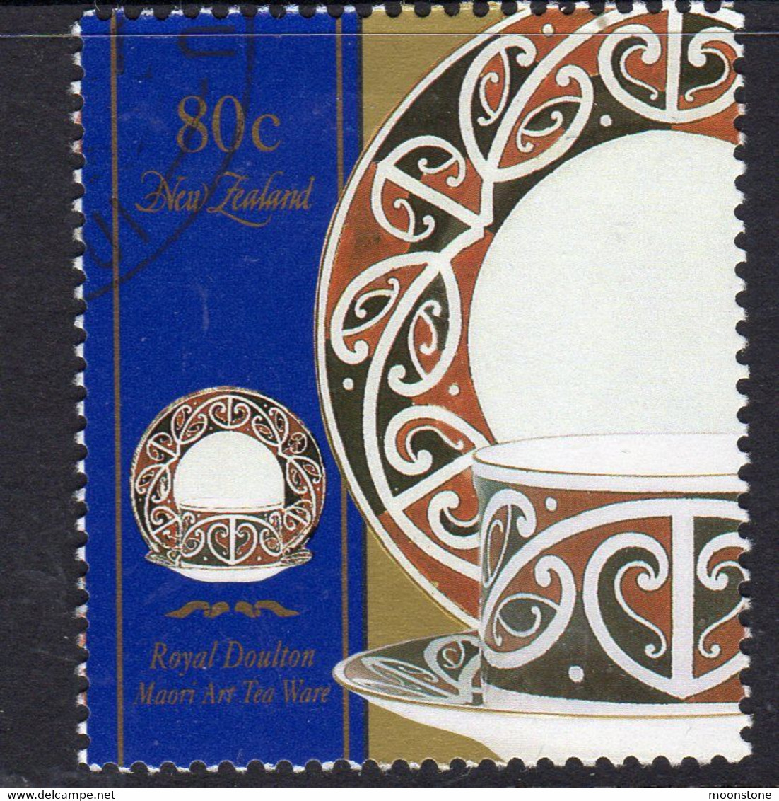 New Zealand 1993 Royal Doulton Pottery 80c Value, Used, SG 1715 - Used Stamps