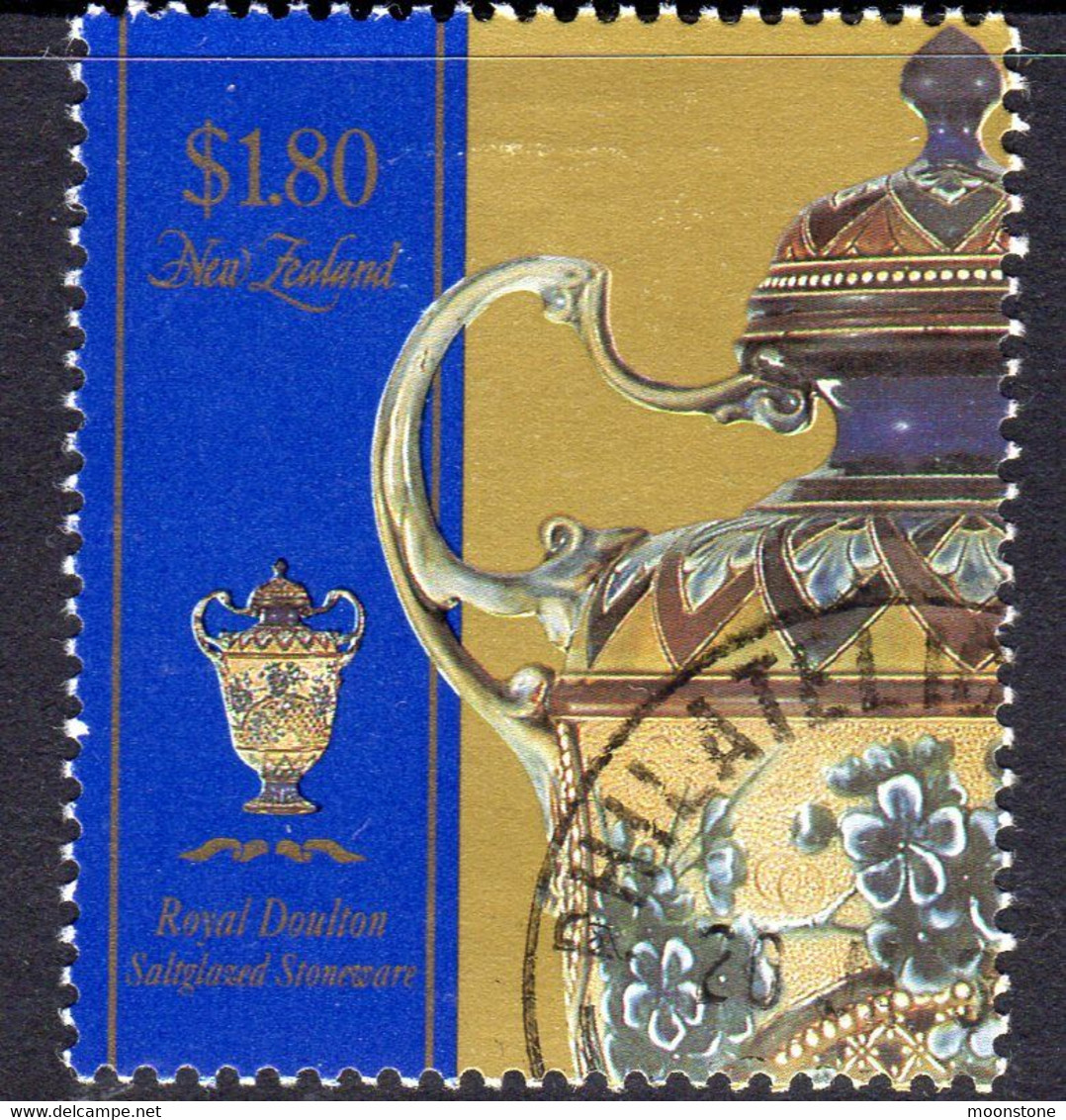 New Zealand 1993 Royal Doulton Pottery $1.80 Value, Used, SG 1718 - Gebraucht