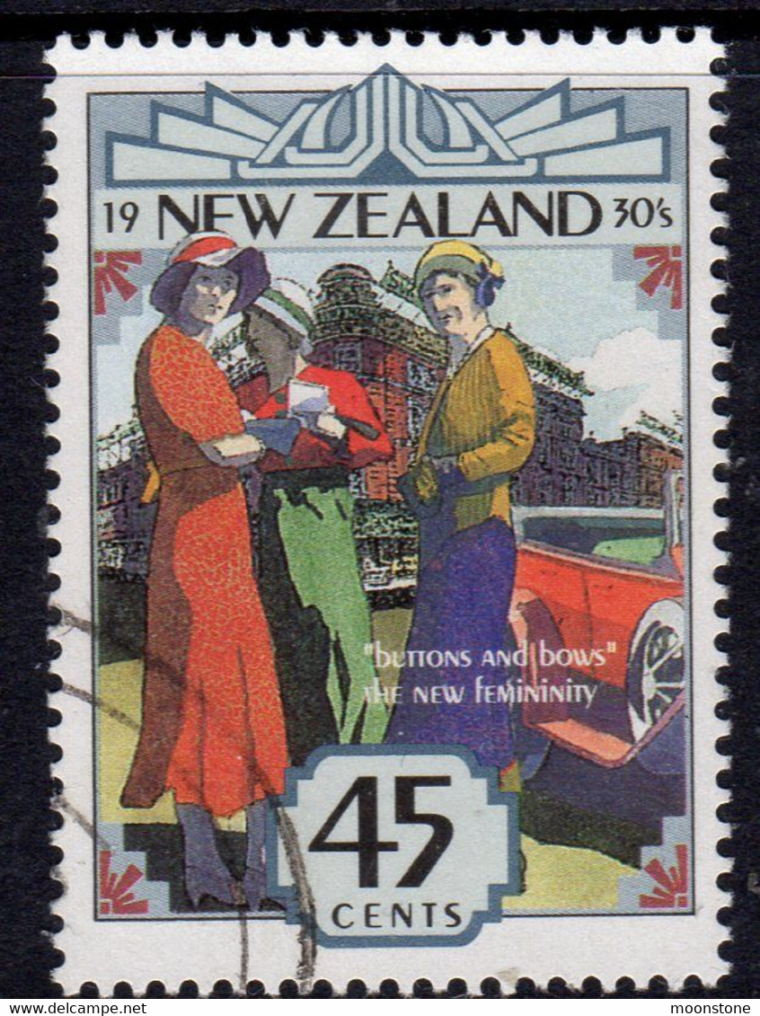 New Zealand 1993 NZ In The 1930s 45c Value, Used, SG 1720 - Gebraucht