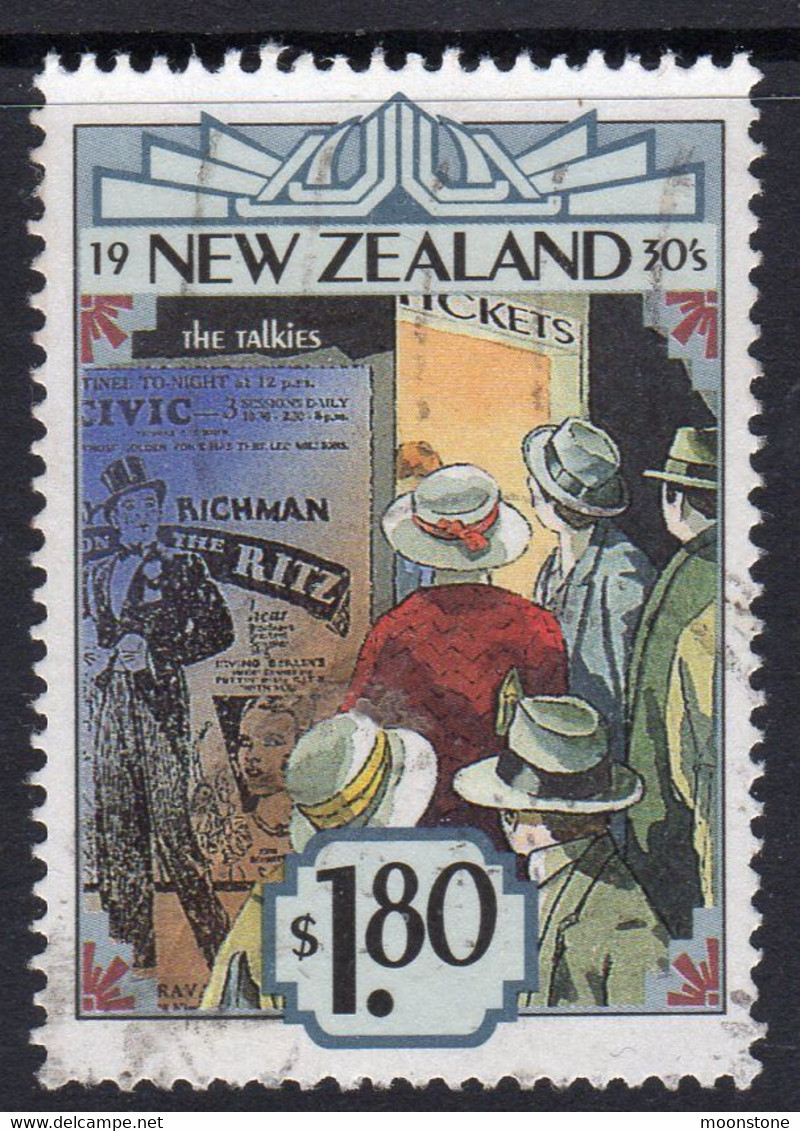 New Zealand 1993 NZ In The 1930s $1.80 Value, Used, SG 1725 - Gebraucht