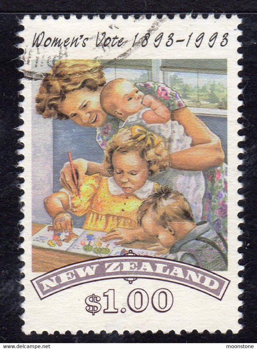 New Zealand 1993 Womens' Suffrage $1.00 Value, Used, SG 1728 - Used Stamps