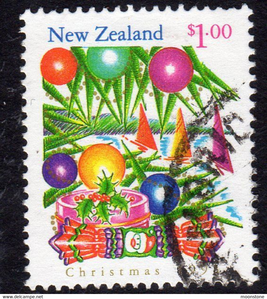 New Zealand 1993 Christmas $1.00 Value, Used, SG 1750 - Gebraucht