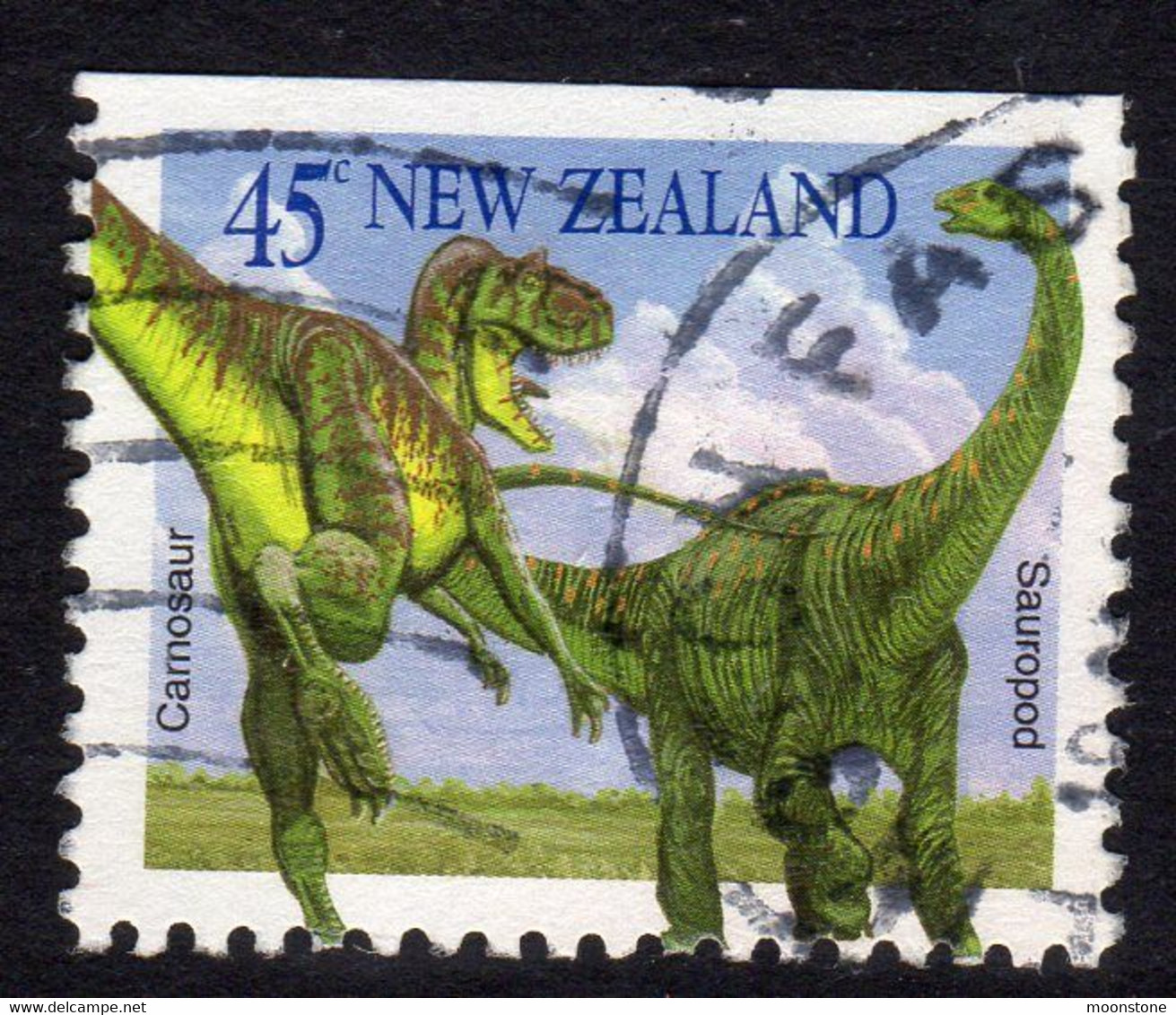 New Zealand 1993 Prehistoric Animals 45c Value, Used, SG 1763 - Used Stamps