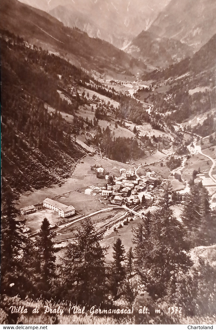 Cartolina - Villa Di Prali ( Val Germanasca ) - 1961 - Other & Unclassified