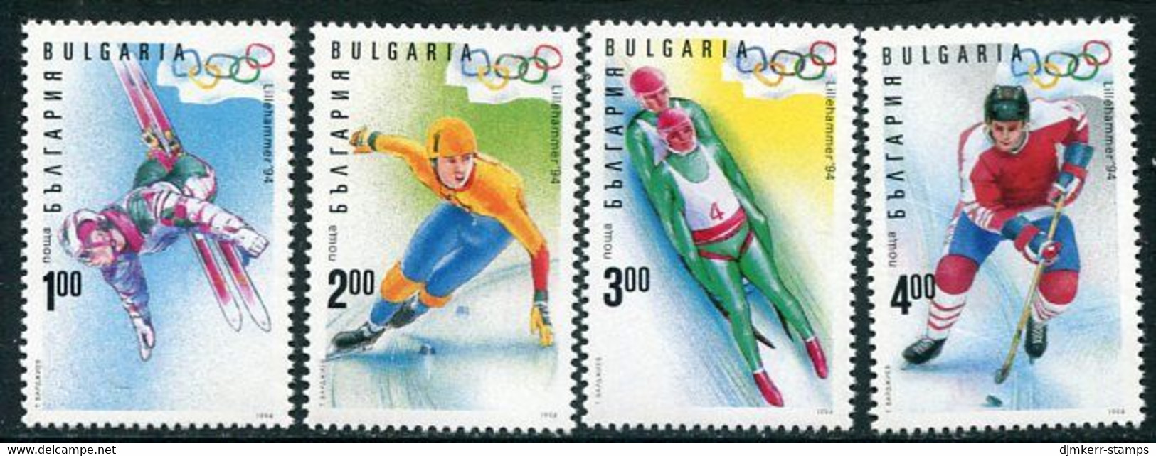 BULGARIA  1994 Winter Olympics MNH / **.  Michel 4103-06 - Nuovi